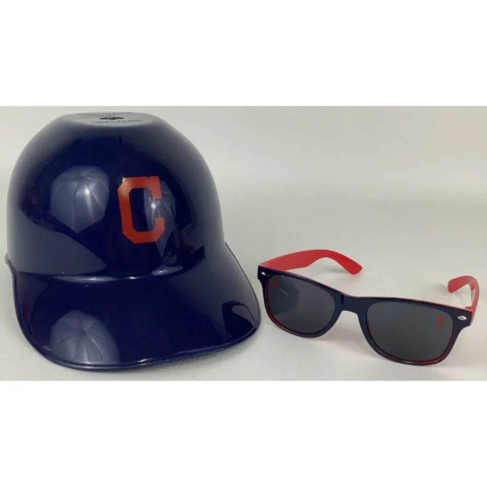 Cleveland Indians Guardians Replica Baseball Batting Helmet Lexus Sunglasses MLB - Picture 1 of 10
